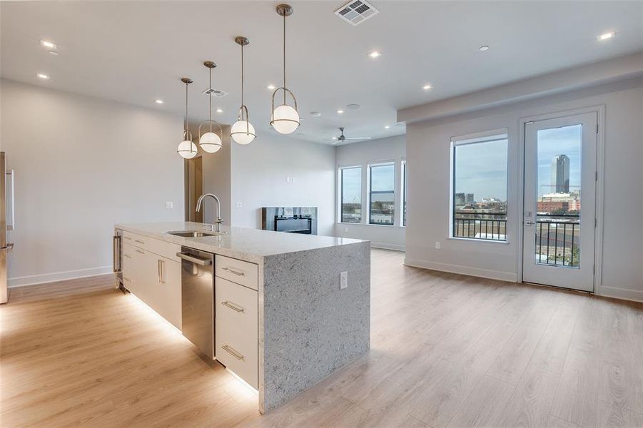 Furnished interior view inside a new home in , Dallas (Image 5).