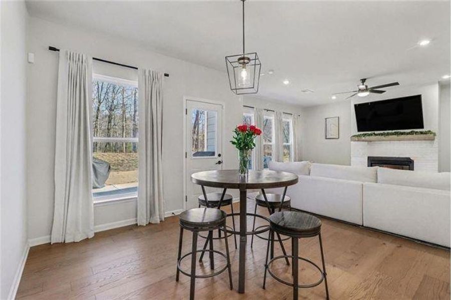 Furnished interior view inside a new home in Pinebrook at Hamilton Mill, Auburn (Image 34). Furnished interior view inside a new home in Pinebrook at Hamilton Mill, Auburn (Image 34).