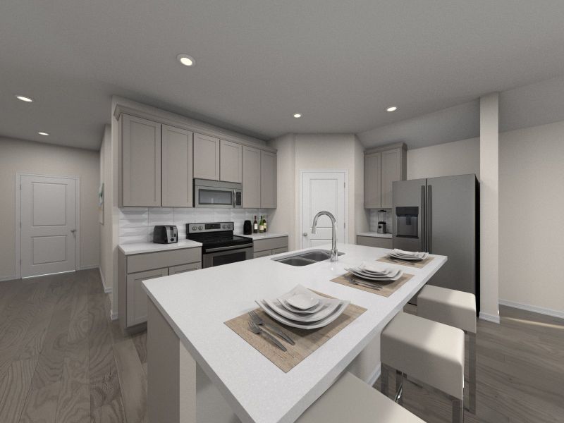 Furnished interior view inside a new home in Flora, Hutto (Image 3).