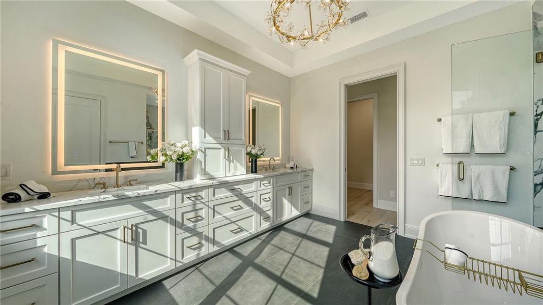 Furnished interior view inside a new home in , Sarasota (Image 37).