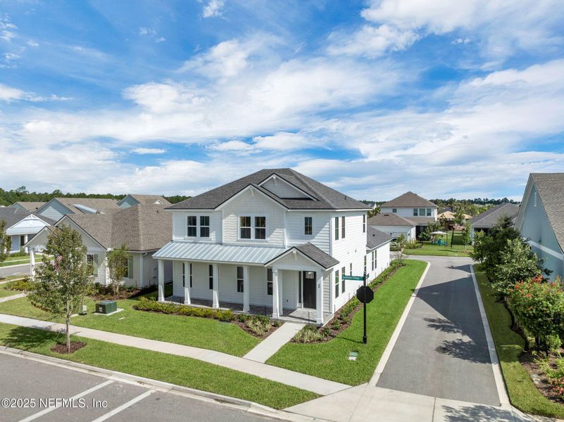 Front exterior of a new home in Seabrook Village at Seabrook, Nocatee, FL, highlighting curb appeal (Image 27). Front exterior of a new home in Seabrook Village at Seabrook, Nocatee, FL, highlighting curb appeal (Image 27).