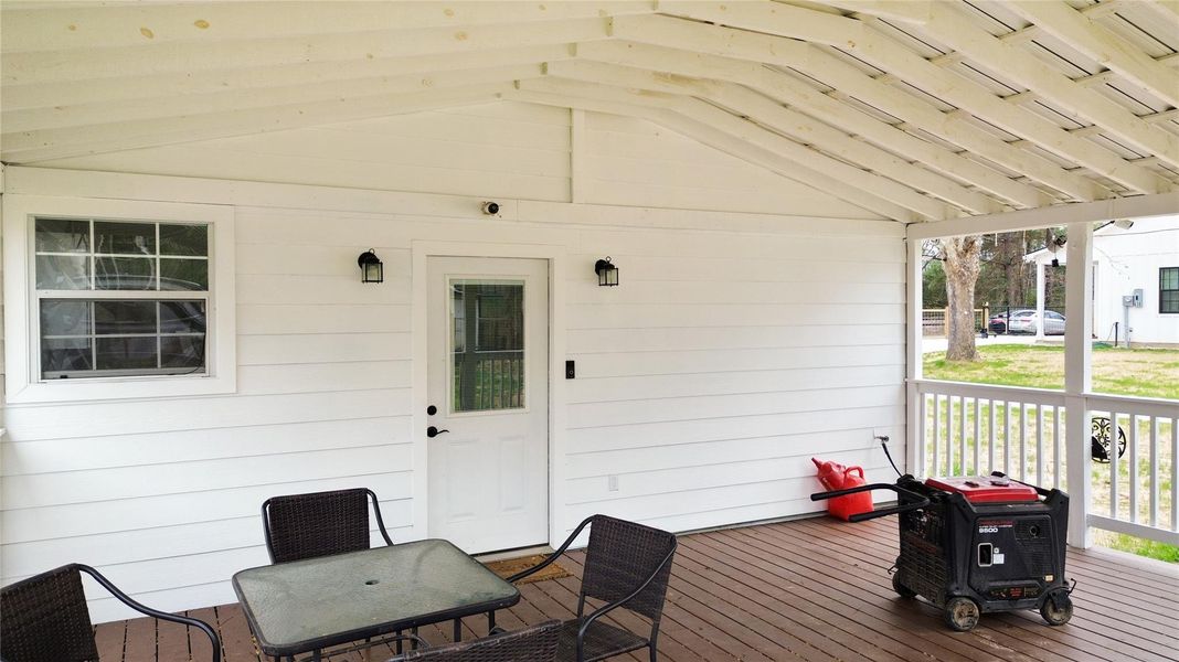 Exterior details and patio area of a home in , Shepherd (Image 4).
