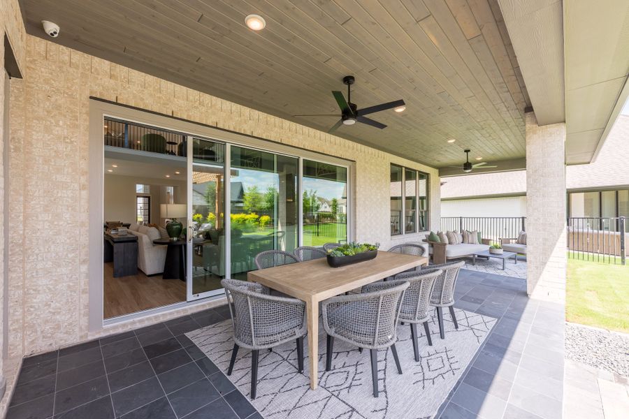 Representative exterior details of a home built from the Camden by Tri Pointe Homes in Bridgeland, Cypress (Image 28).