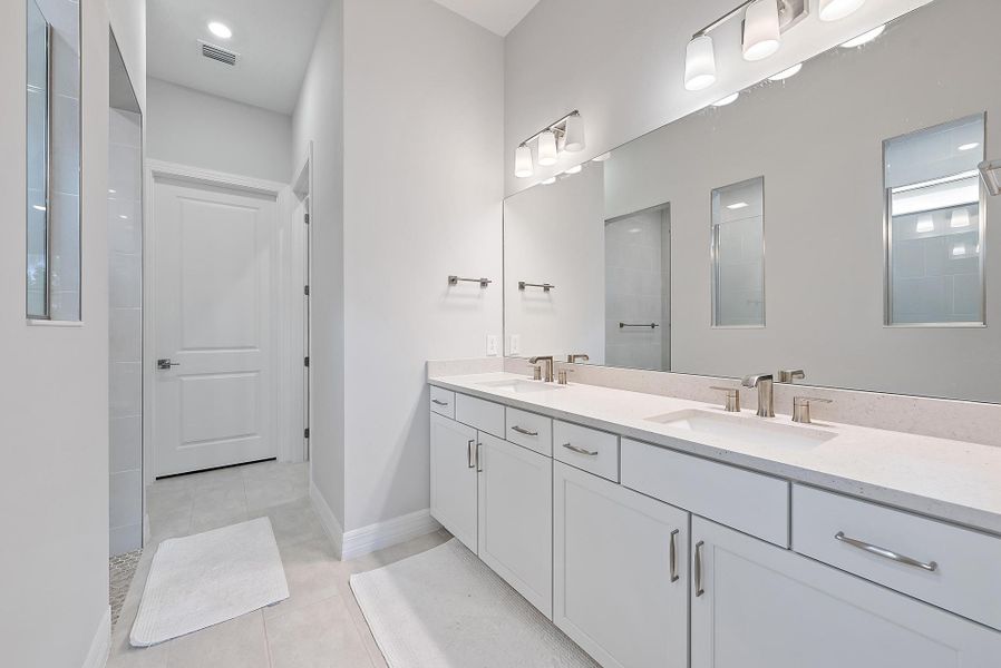Furnished interior view inside a new home in Avondale at Avenir, Palm Beach Gardens (Image 8).