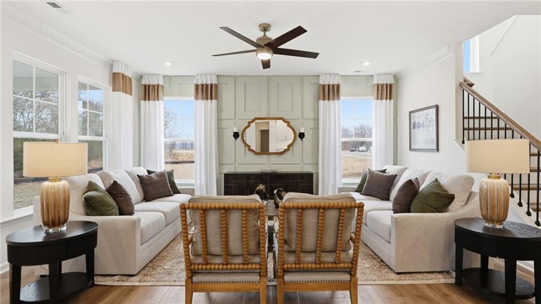 Furnished interior view inside a new home in , Dawsonville (Image 39).