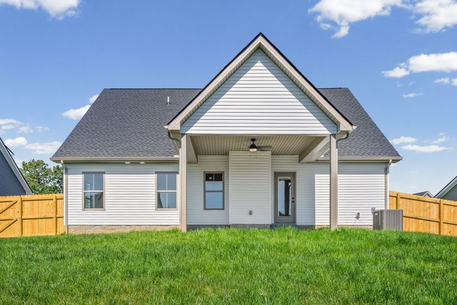Exterior details and patio area of a home in Cherry Fields, Clarksville (Image 17).