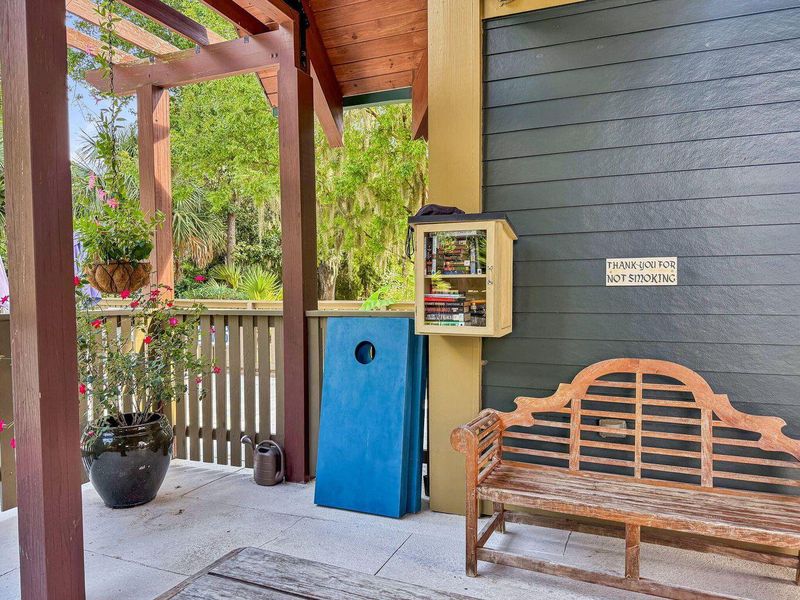 Exterior details and patio area of a home in , North Charleston (Image 22).