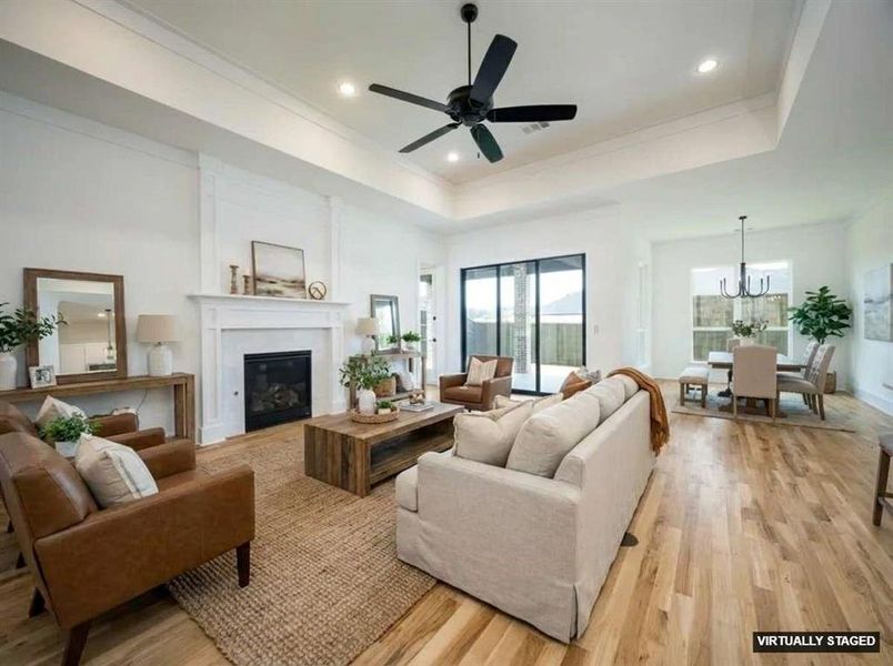 Furnished interior view inside a new home in , Denton (Image 8).
