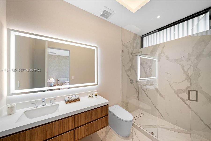 Furnished interior view inside a new home in , North Miami Beach (Image 37).