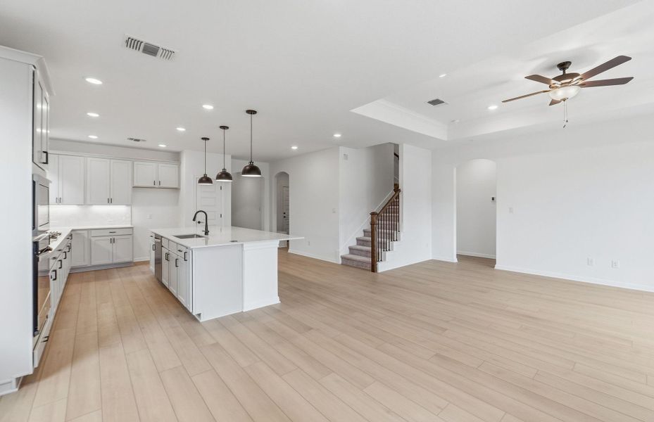 Furnished interior view inside a new home in West Cypress Hills, Spicewood (Image 15).