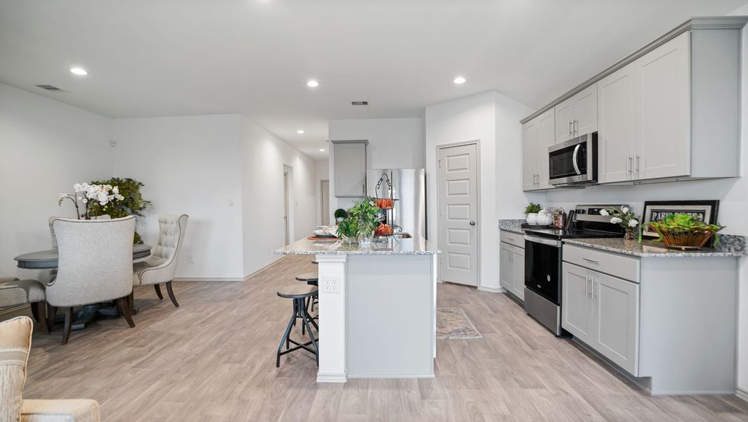 Representative furnished interior of a home built from the EASTON by D.R. Horton in Westward Pointe, Sealy (Image 8).
