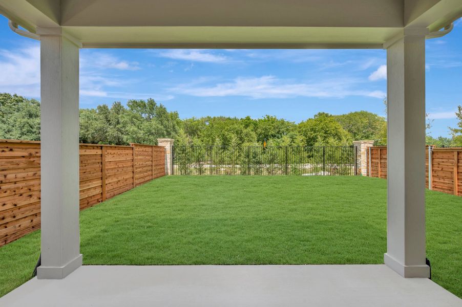 Exterior details and patio area of a home in Solterra - Garden Series, Mesquite (Image 3).