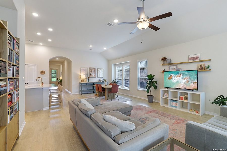 Furnished interior view inside a new home in , San Marcos (Image 33).