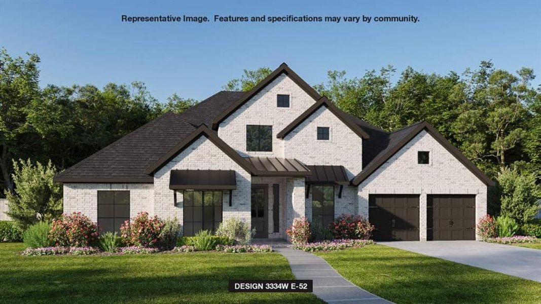 View of front of home featuring a front lawn