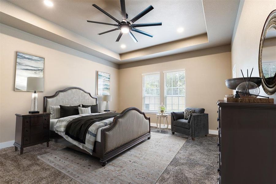 Furnished interior view inside a new home in , Bonham (Image 4).