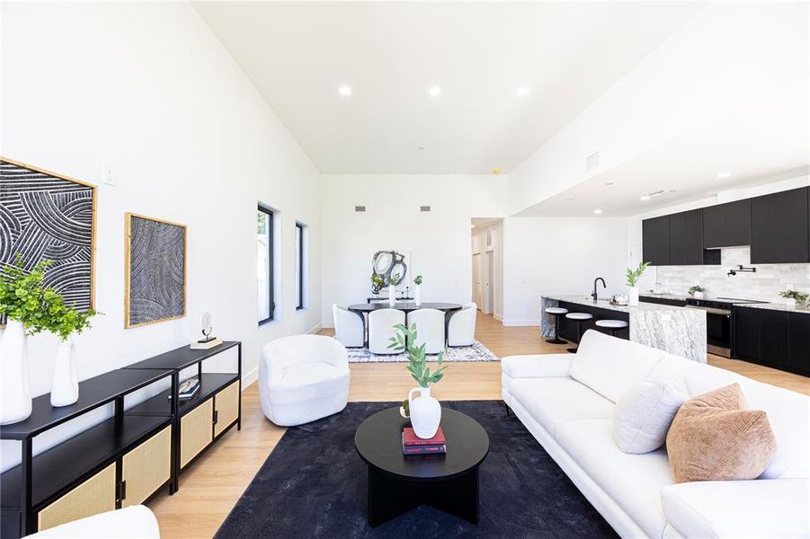 Furnished interior view inside a new home in , St. Petersburg (Image 50).