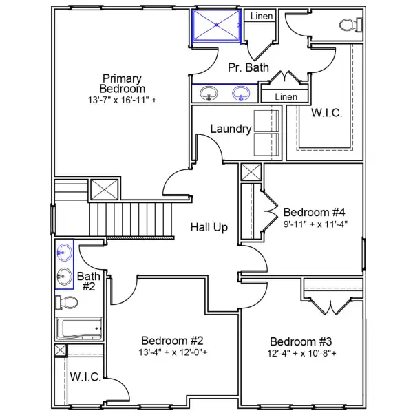 2D floor plan layout of this home in Six Oaks, Summerville, SC (Image 3). 2D floor plan layout of this home in Six Oaks, Summerville, SC (Image 3).