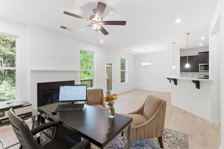 Furnished interior view inside a new home in Park View Reserve, Mableton (Image 12).
