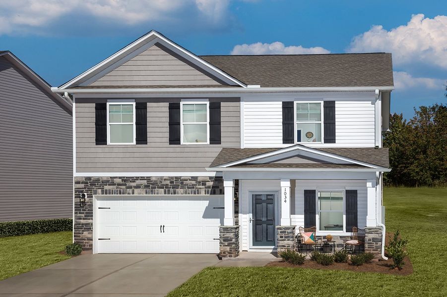 Representative exterior photo of a completed home built from the Bentcreek II by Great Southern Homes in Old Charleston Acres, Pelion, SC (Image 31).