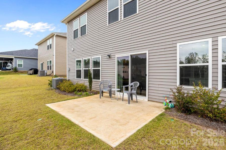 Exterior details and patio area of a home in Shepherds Landing, Mooresville (Image 3).