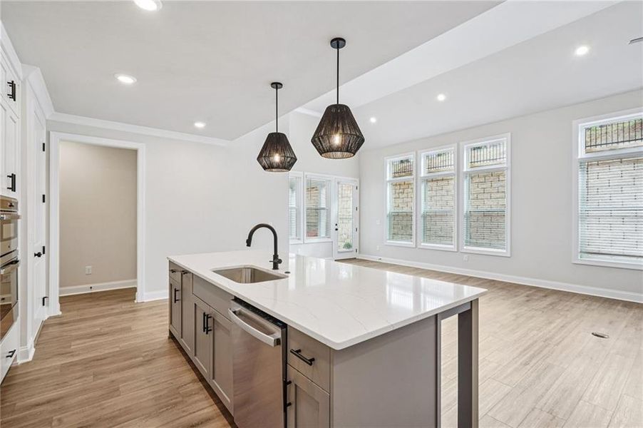 Furnished interior view inside a new home in Promenade at Sawnee Village, Cumming (Image 5).