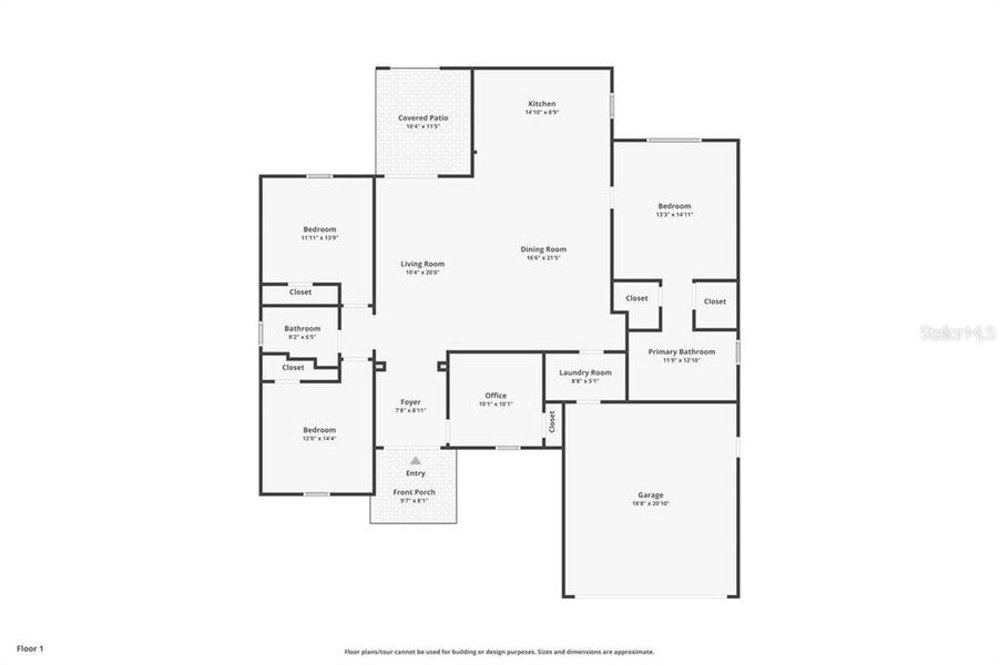 2D floor plan layout of this home in , Lehigh Acres, FL (Image 5).