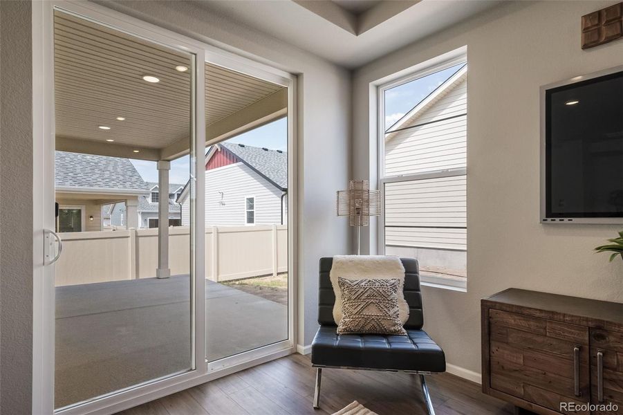 Furnished interior view inside a new home in The Reserve, Aurora (Image 25).