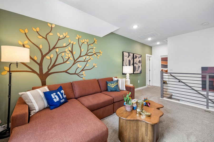 Game Room in the Magnolia home plan by Trophy Signature Homes – REPRESENTATIVE PHOTO Game Room in the Magnolia home plan by Trophy Signature Homes – REPRESENTATIVE PHOTO