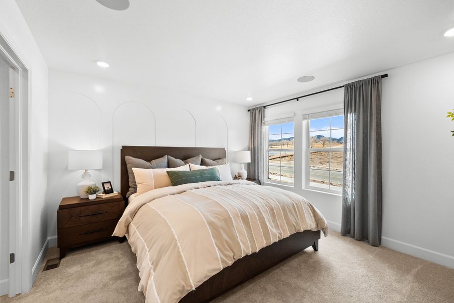Furnished interior view inside a new home in Trailstone, Arvada (Image 4).