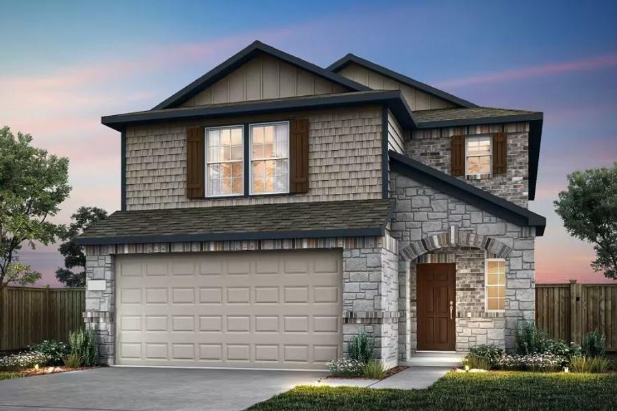 Pulte Homes, Coolidge elevation S, rendering