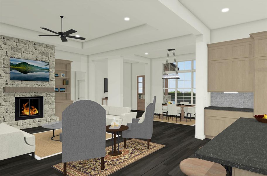 Furnished interior view inside a new home in , Bryan (Image 3). Furnished interior view inside a new home in , Bryan (Image 3).