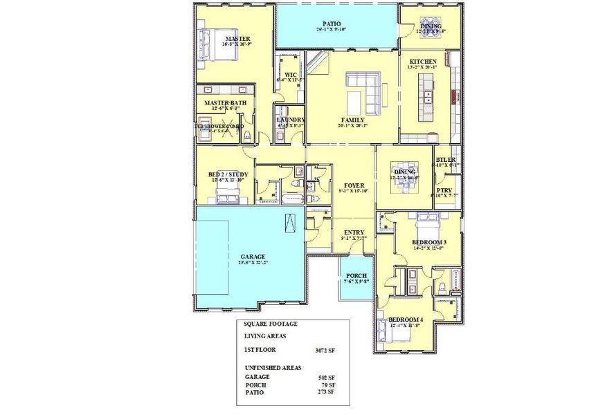 2D floor plan layout of this home in , Sherman, TX (Image 3). 2D floor plan layout of this home in , Sherman, TX (Image 3).
