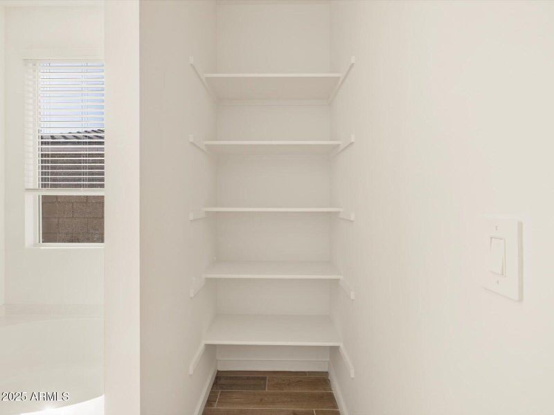 Storage in Primary Bathroom Storage in Primary Bathroom