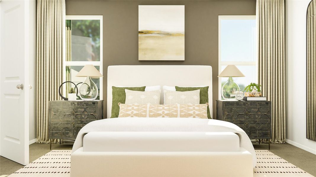 Furnished interior view inside a new home in Woodfield Preserve, Georgetown (Image 10).