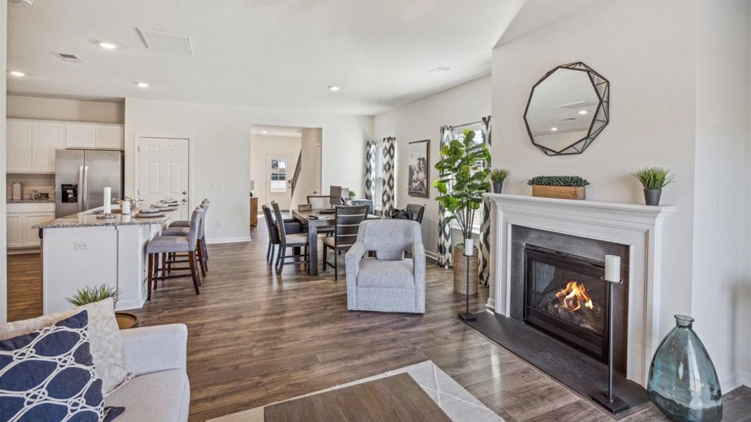 Furnished interior view inside a new home in Keebler Meadows, Johnson City (Image 9).