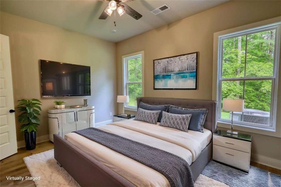 Furnished interior view inside a new home in , Monticello (Image 12).