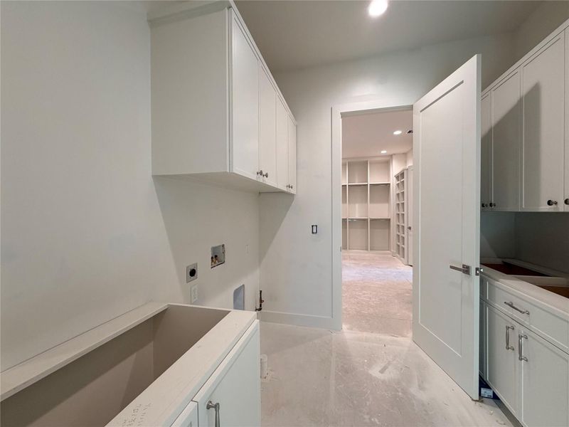 2203 Cheshire - Laundry Room and Master Wardrobe Closet - Construction Status as of 2/13/2026 2203 Cheshire - Laundry Room and Master Wardrobe Closet - Construction Status as of 2/13/2026