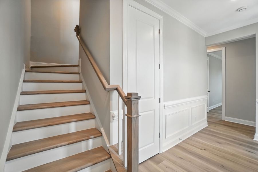 Representative unfurnished interior of a home built from the Duke by Mattamy Homes in The Townes at Wade Ardrey, Charlotte (Image 26). Representative unfurnished interior of a home built from the Duke by Mattamy Homes in The Townes at Wade Ardrey, Charlotte (Image 26).