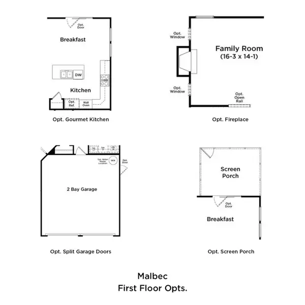 2D floor plan layout of this home in Sidney Creek Single Family, Zebulon, NC (Image 3).