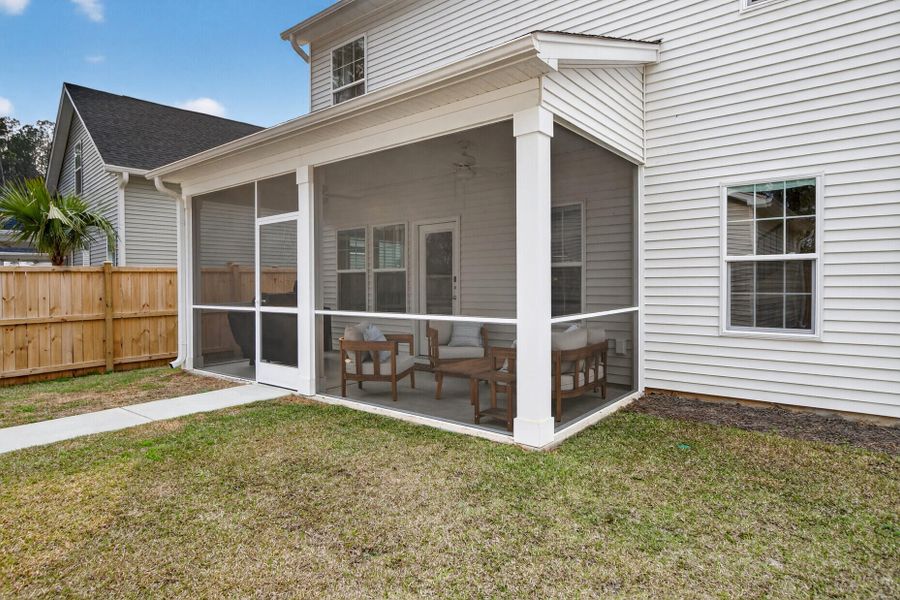 Exterior details and patio area of a home in , Summerville (Image 25).