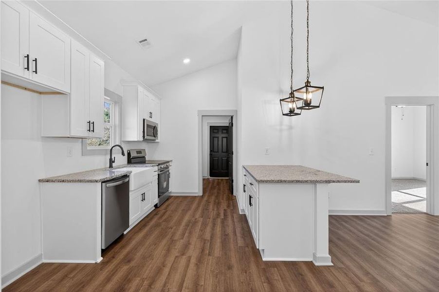 Furnished interior view inside a new home in , Dallas (Image 6).