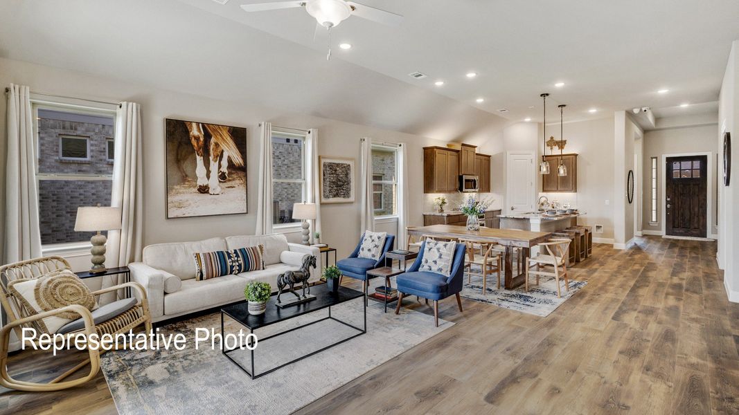 Furnished interior view inside a new home in Hulen Trails, Fort Worth (Image 8).