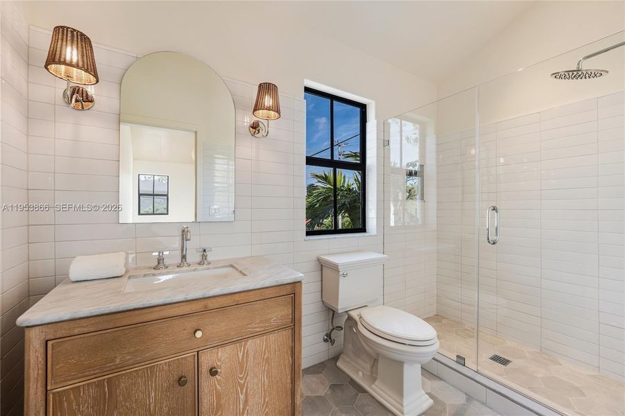 Furnished interior view inside a new home in , Miami (Image 16).