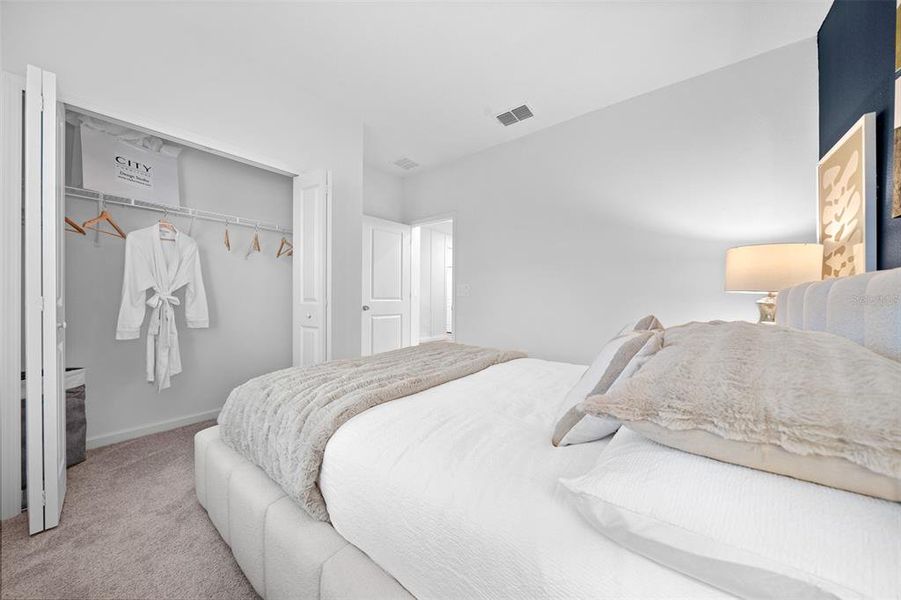 Furnished interior view inside a new home in Pioneer Ranch: Pioneer Ranch 60's, Ocala (Image 10).