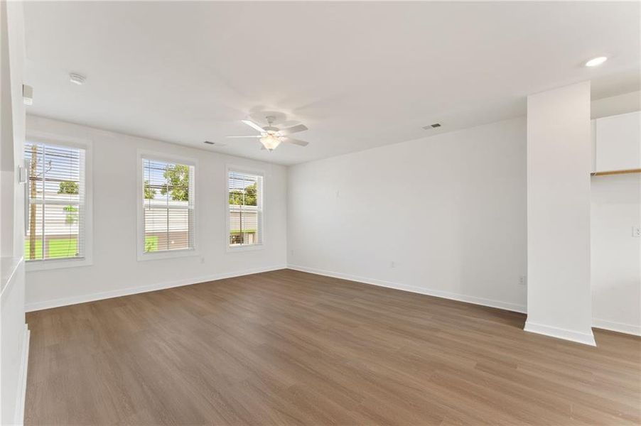Spacious, unfurnished interior of a new home in Array, Atlanta (Image 11). Spacious, unfurnished interior of a new home in Array, Atlanta (Image 11).