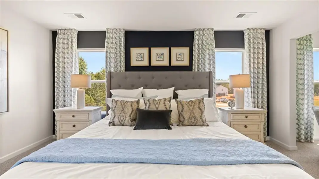 Furnished interior view inside a new home in Bridle Creek, Locust Grove (Image 29). Furnished interior view inside a new home in Bridle Creek, Locust Grove (Image 29).