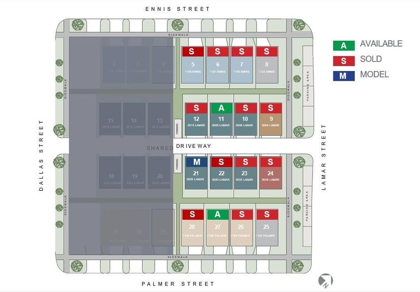 3008 Lamar is lot 11