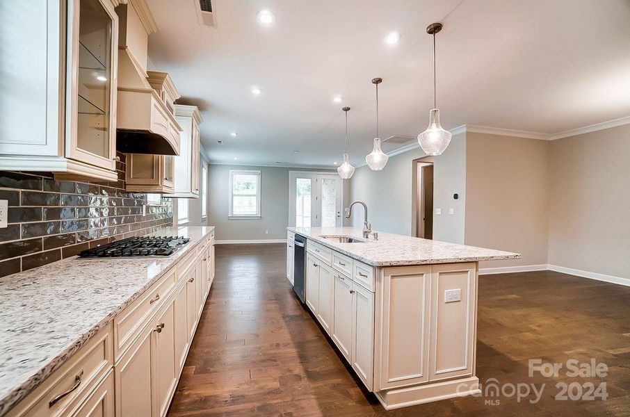 View of Kitchen from Front Entrance-Picture Similar to Subject Property