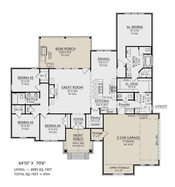 2D floor plan layout of this home in , Madisonville, TX (Image 3). 2D floor plan layout of this home in , Madisonville, TX (Image 3).
