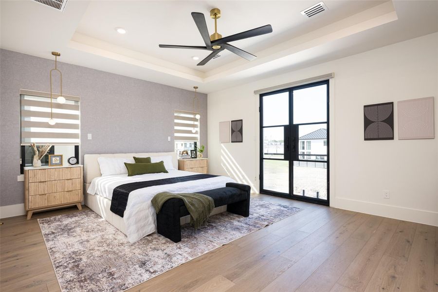 Furnished interior view inside a new home in , Stafford (Image 17).